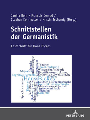 cover image of Schnittstellen der Germanistik